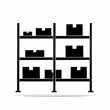 © Tharindu - Warehouse industrial shelving unit with packages warehouse shelving packages
