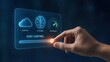 © Wallap Puraya - Full-Stack AI Control - Hand adjusting an AI cost slider on a minimal interface to balance compute, efficiency, and model performance for optimal cost control.
