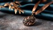 © svastix - This beautiful bronze medal features an intricate design of leaves, symbolizing achievement and honor, perfect for recognizing award winners in various categories.