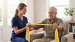 © Jay Barad - In-Home Senior Physical Therapy Session with Healthcare Professional