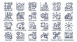 © Rebeca Silk - Business Analytics Icons Set: Finance, Technology, Data, Security, Blockchain