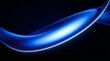 © MdAbdul - Abstract 3d blue glowing wave shape on dark background