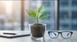 © QITIAN - Eco-Tech Fusion: Smart Plant with Circuit Leaf Design for Modern Workspace