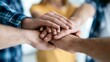 © Oleh - People stacking hands showing teamwork and collaboration