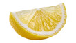 © Vincent - Isolated fresh yellow lemon fruit wedge, healthy citrus food ingredient for drinks and cooking