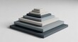 © Watu - Geometric pyramid stacked levels