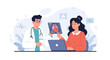 © Tommy - Doctor Explains Heart Scan Results to Patient Online, Modern Healthcare Concept
