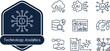 © SeeShoyagini - Technology Analytics Line Icons Set with AI Data and Business Intelligence