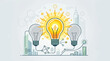 © RARIF - Creative Idea, Innovation, and Business Solution Concept with Light Bulb