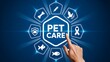 © Zee - Pet care healthcare concept with digital veterinary interface