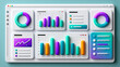 © Nick Freund - Violettes Dashboard mit Balken- und Kreisdiagrammen auf hellem Hintergrund