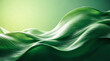 © Sulaiman Shahzada  - Abstract green wavy silk cloth background with soft light elegant organic texture