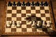 © Fotograf - A chess board with a shadow of a person