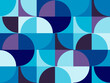 © iushakovsky - Bold Arc Grid Geometric Pattern Abstract Background