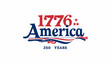 © Alexander - 250th Anniversary Commemorative Graphic Title: 1776 America 250th anniversary graphic, patriotic commemorative emblem, USA milestone celebration, historic anniversary typography, with copy space