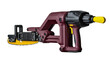 © Conor - Isolated powerful electric multi-tool with saw blade and drill attachment for home and construction