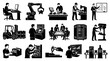 © Erd.Concept - Industrial Manufacturing, Engineering  Logistics Glyph Icons Set - Production, Technology  Assembly