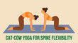 © Bima - Cat Cow Yoga Spine Flexibility Posture Mobilit