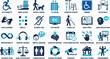 © Sajid Sauqi - Disability accessibility symbols and icons.