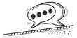 © Lisa - Comic speech bubble graphic symbol with dialogue communication conversation illustration monochrome isolated feedback interaction