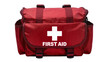 © Lukas - Red First Aid Kit Bag with White Cross Symbol