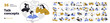 © Good Studio - Communication and talk icons set. Digital chat, dialogue, conversation, discussion on internet concept. People texting, sending messages, emails. Flat vector illustrations isolated on white background