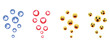 © Lepe PNG - Social media reaction icons with blue thumbs up, red hearts, happy laughing faces, and shocked surprise emojis floating for online engagement