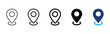 © Chelpanoff - Location pin icon. Map marker symbol. GPS navigation sign. Place pictogram for address, route, destination, travel and local service design.