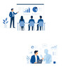 © frrlbt - Vsai business people having presentation, collaborating with artificial intelligence