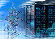 © Grispb - Energy infrastructure. High voltage power transmission supports data center servers and digital network operations in modern technology facility