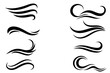 © Umme - Decorative Black Line Art Swirls and Flourish Border Set Isolated on White Background
