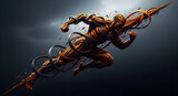 Cyclist in Motion
