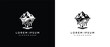 © kuina - Melting Iceberg Mountain Logo Concept with Placeholder Text on Dual Backgrounds
