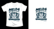 © roni - Meld4 electronic dance music cat dj t shirt design vector illustration.