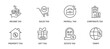 © Arif - Types of taxes icon set containing Income, sales, payroll, corporate, property, gift and estate tax and tariff vector icons concept illustration