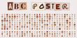© velikiyzayats - ABC POSTER Alphabet Buchstaben und Zahlen Set im Collage Stil fuer kreative Typografie Designs und Scrapbooking Projekte