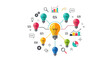 © iyawanz - Light Bulb Business Infographic Template
