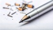 © Andi - Silver mechanical pencil with broken pencils.
