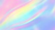 © MdLutfor - Abstract holographic background with soft pastel rainbow colors and light waves