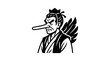 © Sajadah - Japanese Tengu Character Illustration, Symbolizing Deception and Mythical Creature