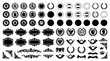 © ropi - Various black and white crests.