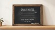 © Ismoyo - menu board on a blackboard