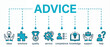 © Zabi - Advice concept with business consulting icons