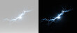 © HolyStas - Natural lightning strike with electric plasma glow, powerful thunder energy and atmospheric electricity effect