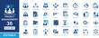 © MARIYAM - Project Management 36 editable solid icon set. Planning, workflow, strategy, teamwork, leadership, productivity and business management vector icons for ui, ux, web and app design.