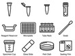 © Nataliia - Minimalist Pipette Consumables and Laboratory Labware Icons Set