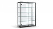 © Indd - Modern Glass Display Cabinet Isolated on White Background