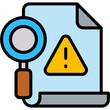 © shelineline - Risk Analysis lineal color icon