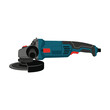 © saruto - An industrial blue power grinder sits ready on a workbench