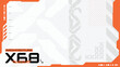 © ZETTDIGITAL - abstract orange and grey modern futuristic background design with cyberpunk style